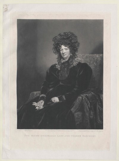 Lady Anne Leveson-Gower door Artist Unknown