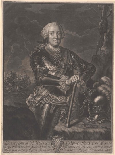 Leopold graaf Daun door Artist Unknown