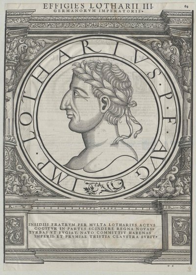 Lotharius I door Artist Unknown