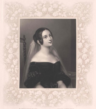 Louise barones von Neubeck (prent) door Artist Unknown