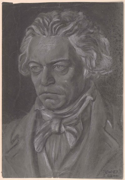 Ludwig van Beethoven door Artist Unknown