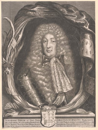 Markgraaf van Brandenburg-Bayreuth Christian Ernst door Artist Unknown