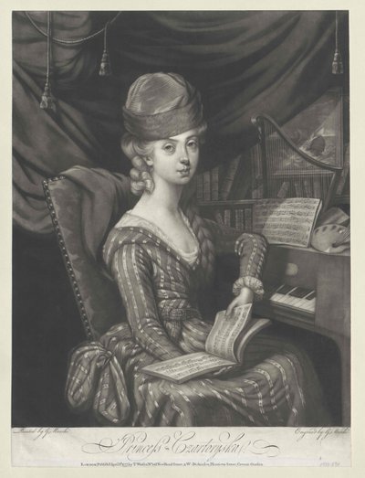 Maria Anna prinses Czartoryska door Artist Unknown
