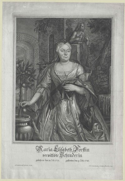 Maria Elisabeth Vorst door Artist Unknown