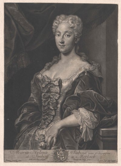 Maria Helen Sabina von Imhoff door Artist Unknown