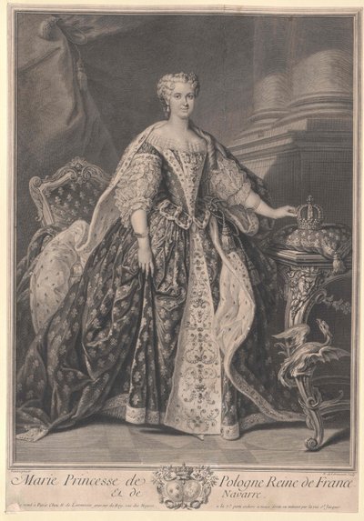Maria Leszczynska door Artist Unknown