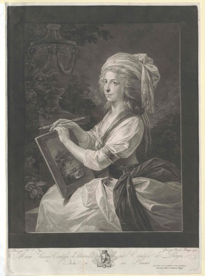 Maria Theresia gravin Pergen door Artist Unknown