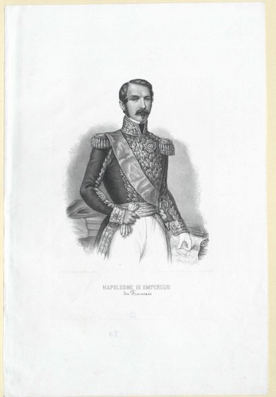 Napoleon III Keizer van de Fransen, door Artist Unknown