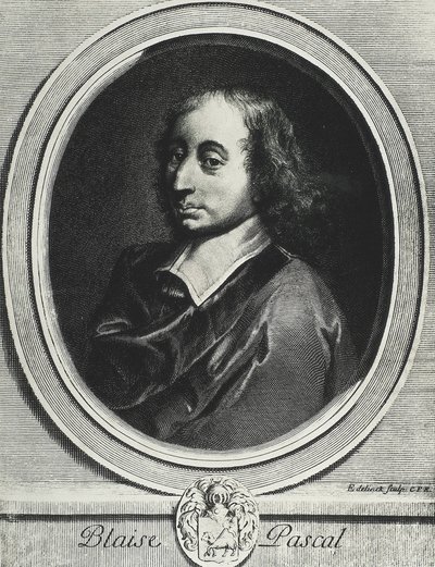 Blaise Pascal (1623-1662). Franse wiskundige, natuurkundige en filosoof. Gravure door Artist Unknown