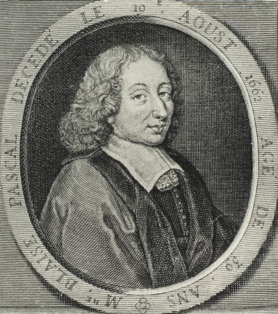 PASCAL, Blaise (1623-1662). Franse wiskundige, natuurkundige en filosoof. Gravure door Artist Unknown