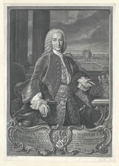 Paul Jakob von Marperger door Artist Unknown