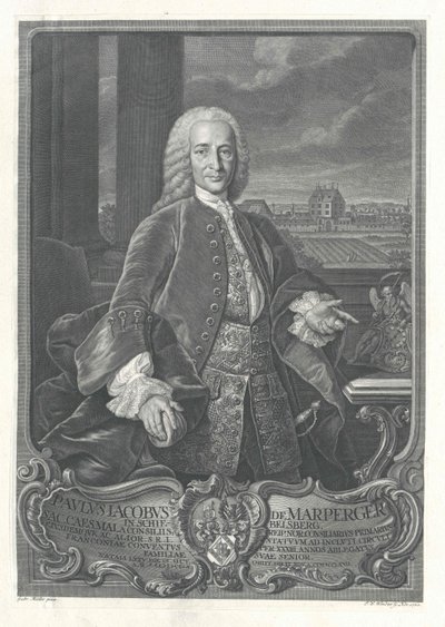 Paul Jakob von Marperger door Artist Unknown