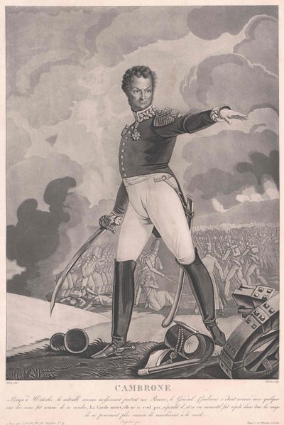 Pierre Jacques Etienne Vicomte Cambronne door Artist Unknown