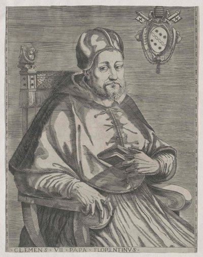 Paus Clemens VIII door Artist Unknown