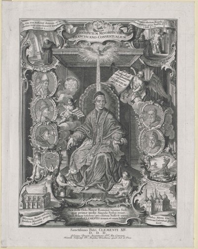 Paus Clemens XIV door Artist Unknown