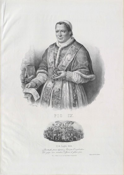 Paus Pius IX door Artist Unknown