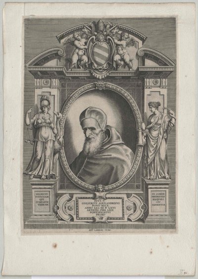 Paus Pius V door Artist Unknown