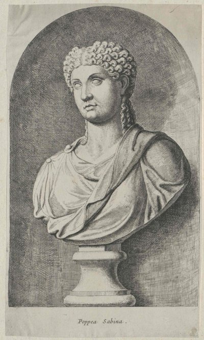 Poppaea Sabina (afdruk) door Artist Unknown