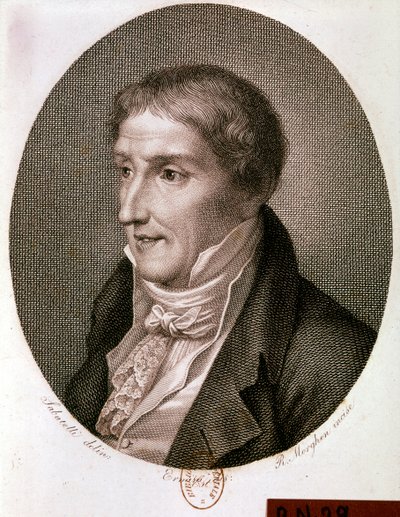 Portret van Alessandro Volta (gravure) door Artist Unknown