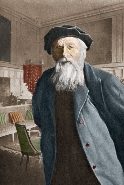 Portret van Auguste Rodin Franse beeldhouwer. door Artist Unknown