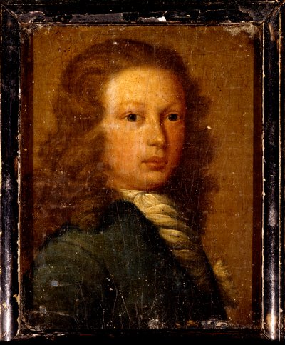 Portret van Kapitein William Kidd als jonge man door Artist Unknown