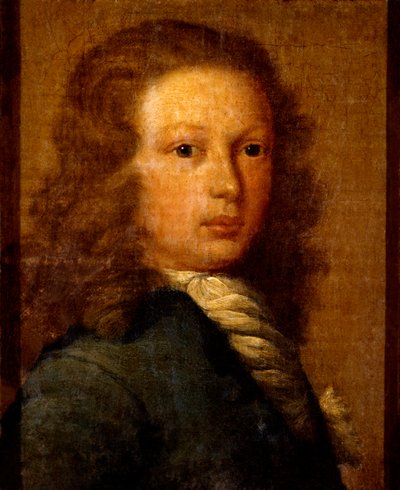 Portret van Kapitein William Kidd als jonge man door Artist Unknown