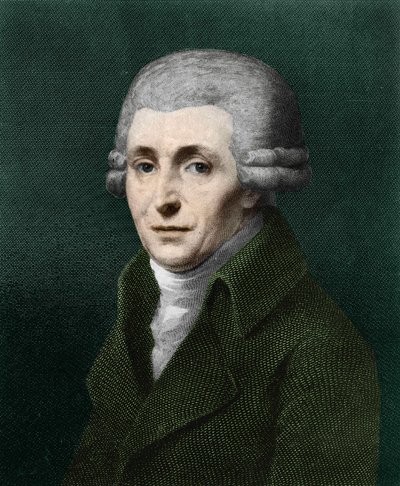 Portrait of Franz Joseph Haydn (1732-1809). door Artist Unknown
