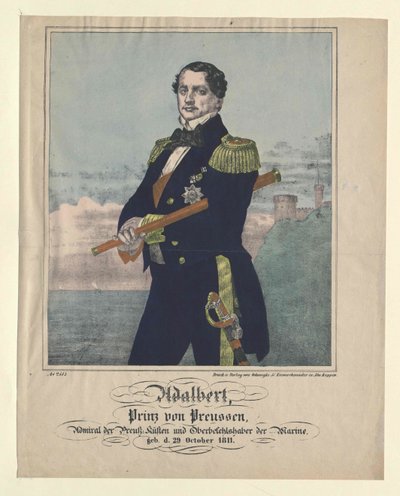 Prins van Pruisen Adalbert door Artist Unknown