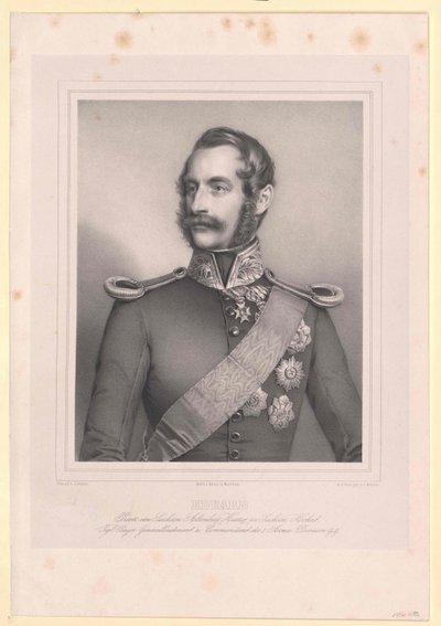 Prins van Saksen Altenburg Eduard door Artist Unknown