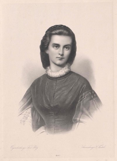 Prinses in Beieren-Gelnhausen Marie (afdruk) door Artist Unknown