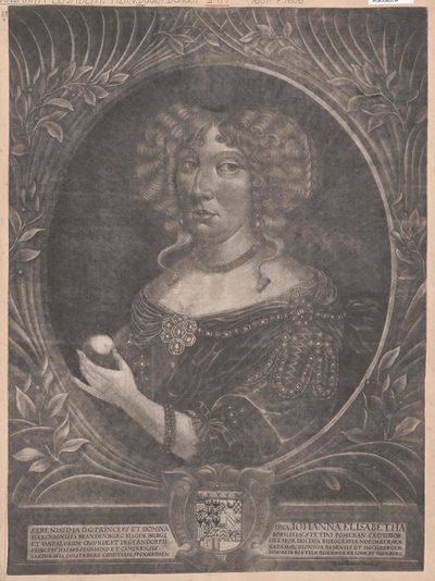 Prinses van Baden-Durlach Johanna Elisabeth door Artist Unknown