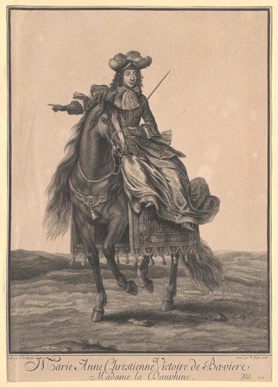 Prinses van Beieren Maria Anna door Artist Unknown