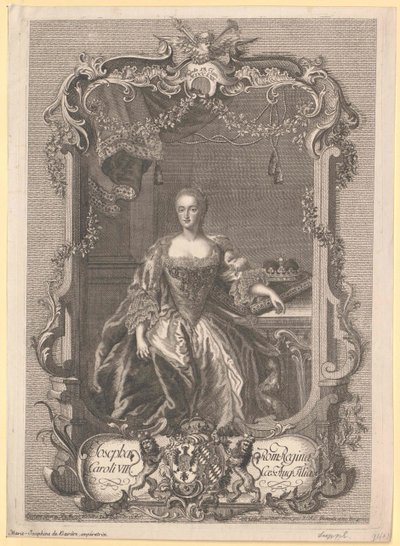 Prinses van Beieren Maria Josefa door Artist Unknown