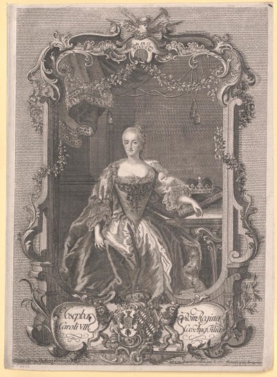 Prinses van Beieren Maria Josefa door Artist Unknown