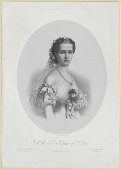 Prinses van Denemarken Alexandra door Artist Unknown