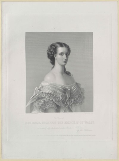 Prinses van Denemarken Alexandra door Artist Unknown