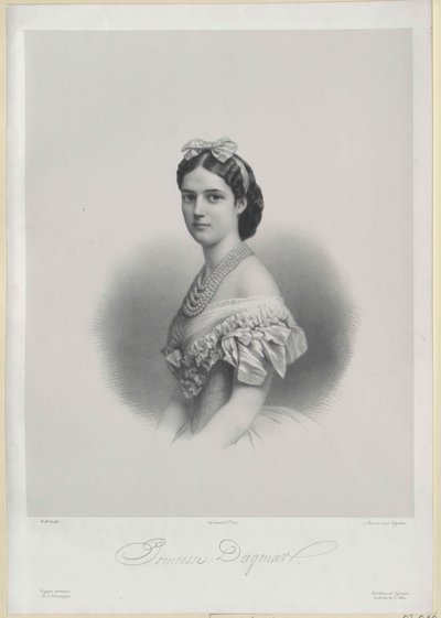 Prinses van Denemarken Dagmar door Artist Unknown