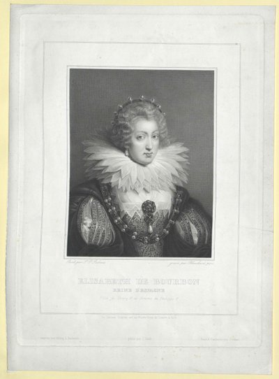 Prinses van Frankrijk Elisabeth door Artist Unknown