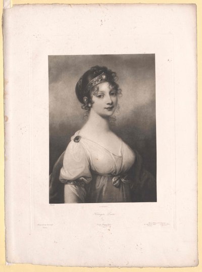 Prinses van Mecklenburg-Strelitz Louise door Artist Unknown