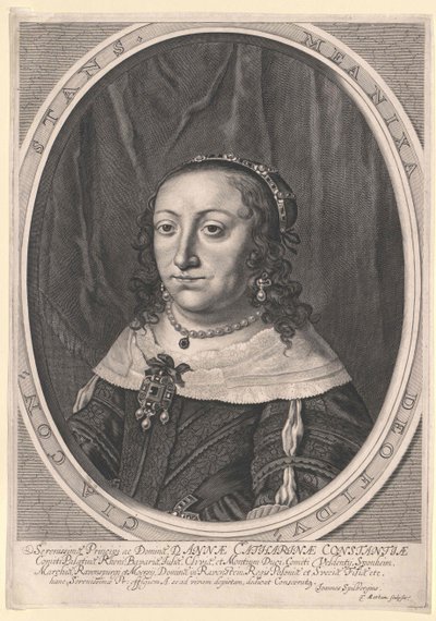 Prinses van Polen Anna Katharina Constance door Artist Unknown
