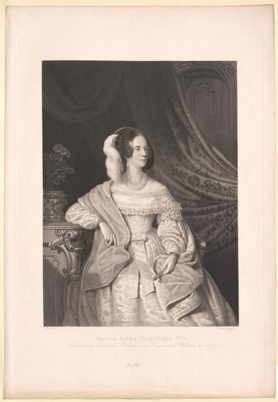 Prinses van Savoyen-Sardinien Maria Anna door Artist Unknown