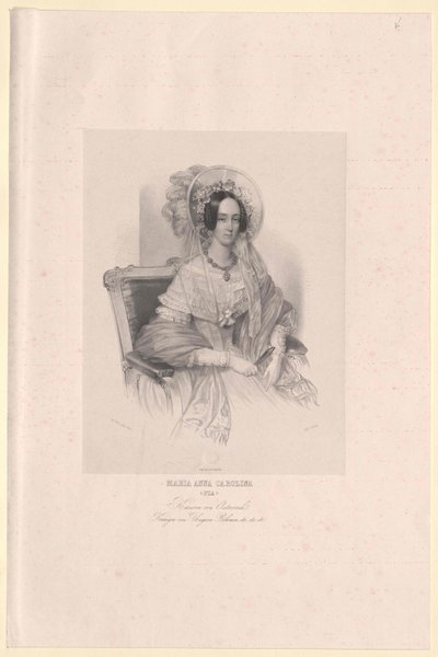 Prinses van Savoyen-Sardinien Maria Anna door Artist Unknown