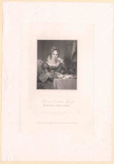 Prinses van Saksen-Meiningen Adelaide door Artist Unknown