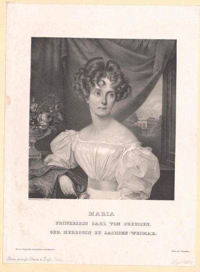 Prinses van Saksen-Weimar Eisenach Maria door Artist Unknown