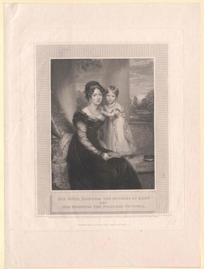 Princess of Saxe Coburg-Saalfeld Victoria door Artist Unknown