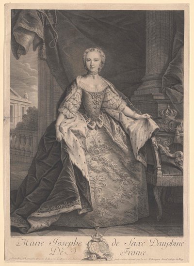 Prinses van Saksen Josefa door Artist Unknown