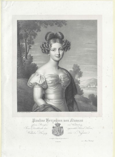 Prinses van Württemberg Pauline door Artist Unknown