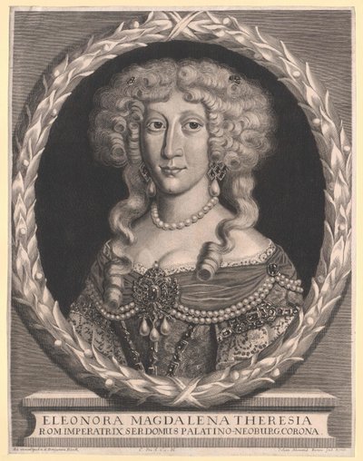Prinses van het paleis Eleonora Magdalene Theresia door Artist Unknown