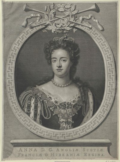 Koningin van Engeland Anne door Artist Unknown