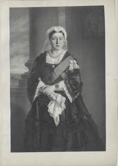 Koningin van Groot-Brittannië Victoria door Artist Unknown